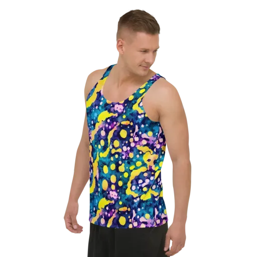 Ink Galaxy on a Men's Tank Top