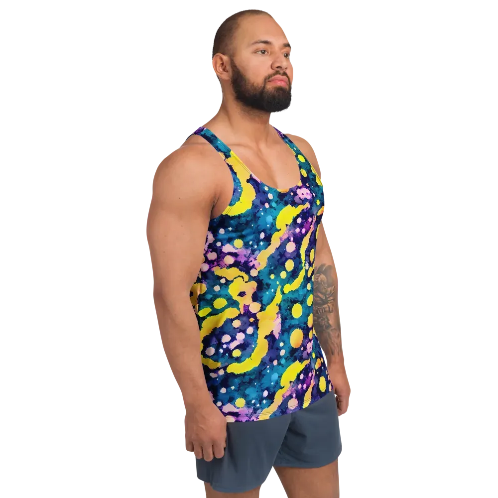 Ink Galaxy on Men's Tank Top — Right Front