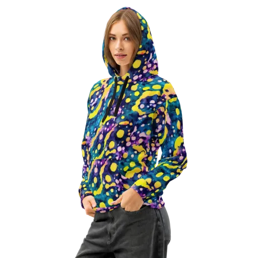 Ink Galaxy on a Cotton Hoodie