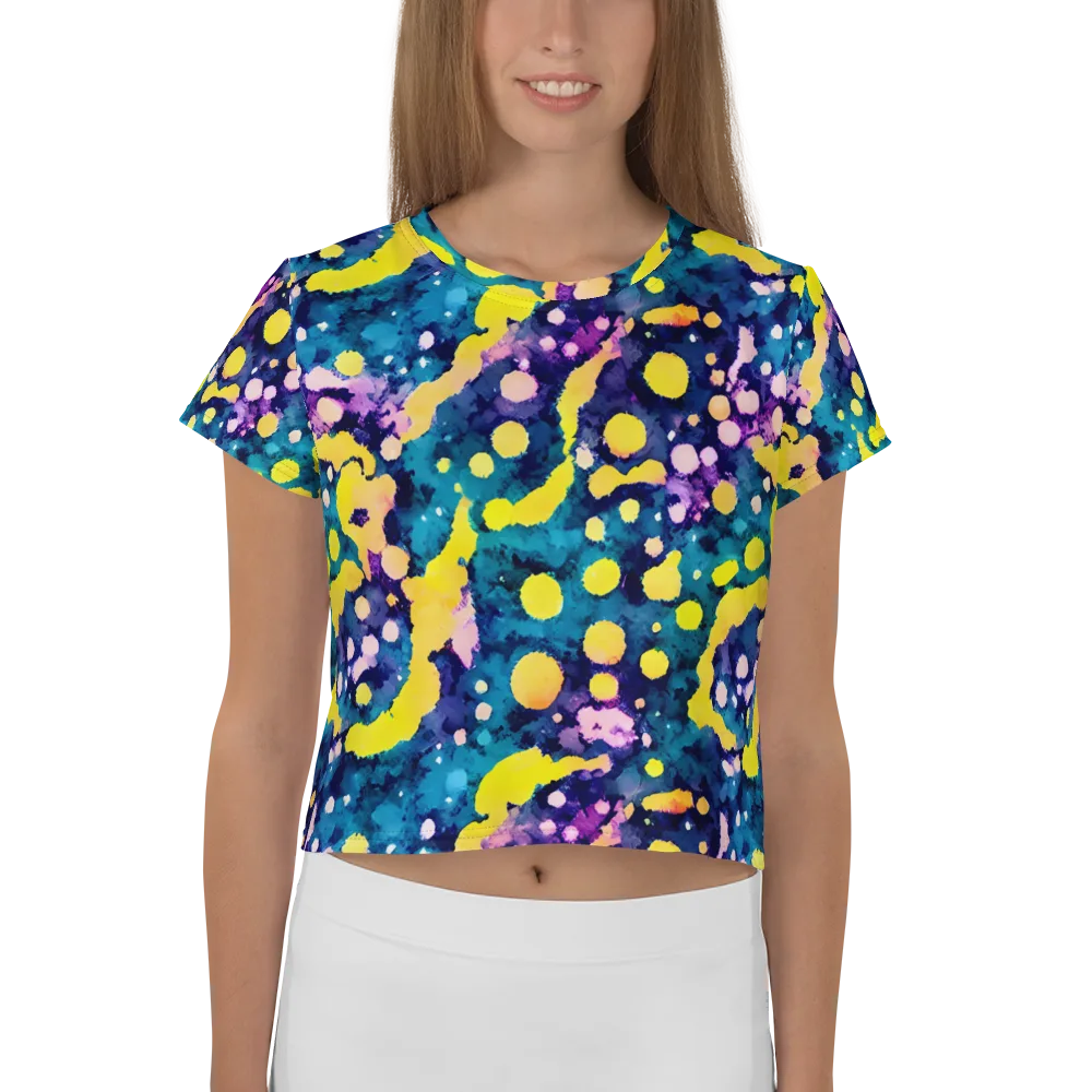 Ink Galaxy on Crop Tee — Front