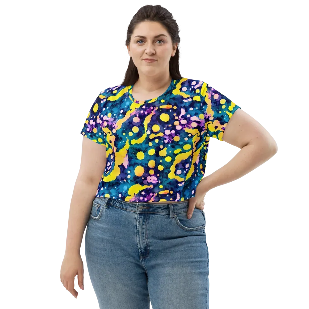 Ink Galaxy on Crop Tee — Front