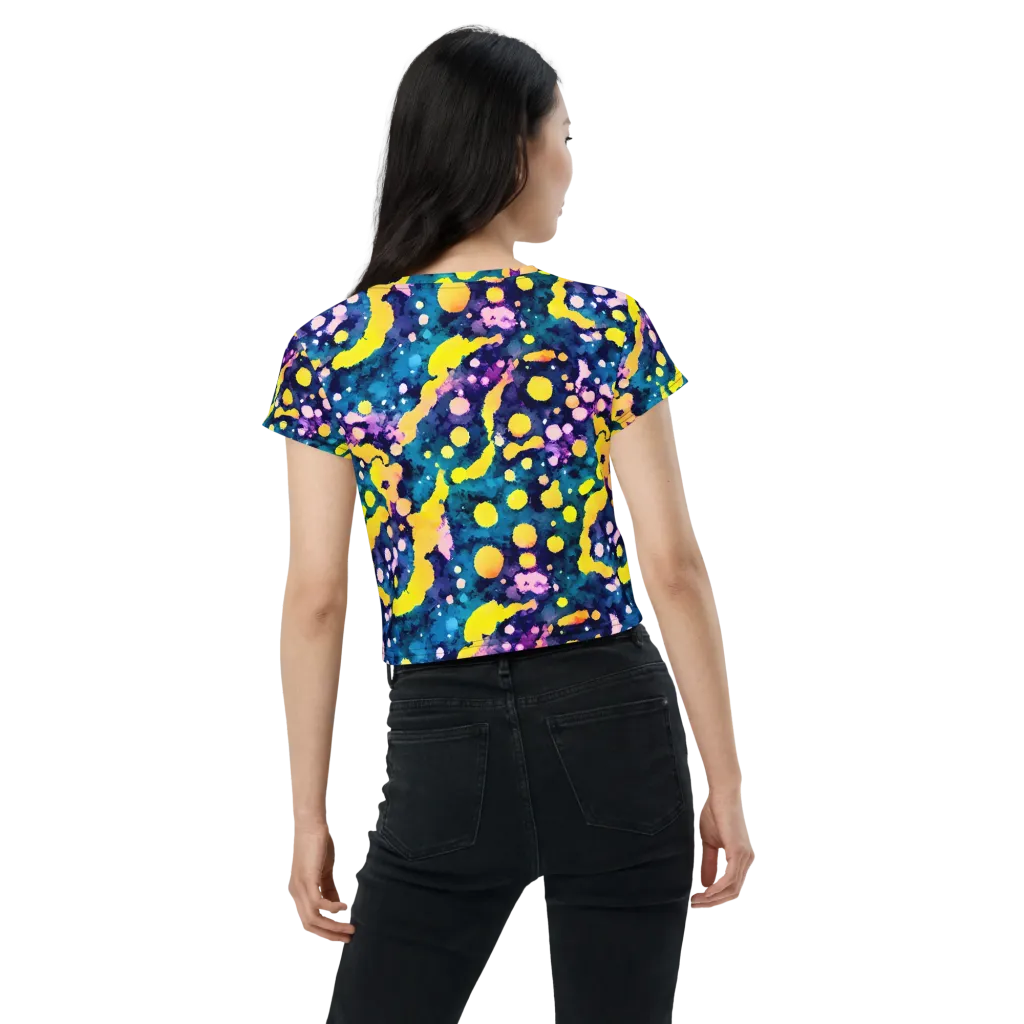 Ink Galaxy on Crop Tee — Back
