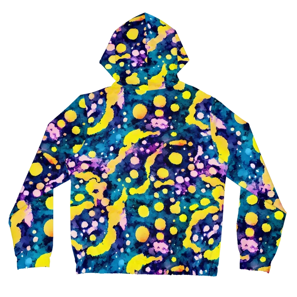 Ink Galaxy on Women's Full-Zip Hoodie — Back