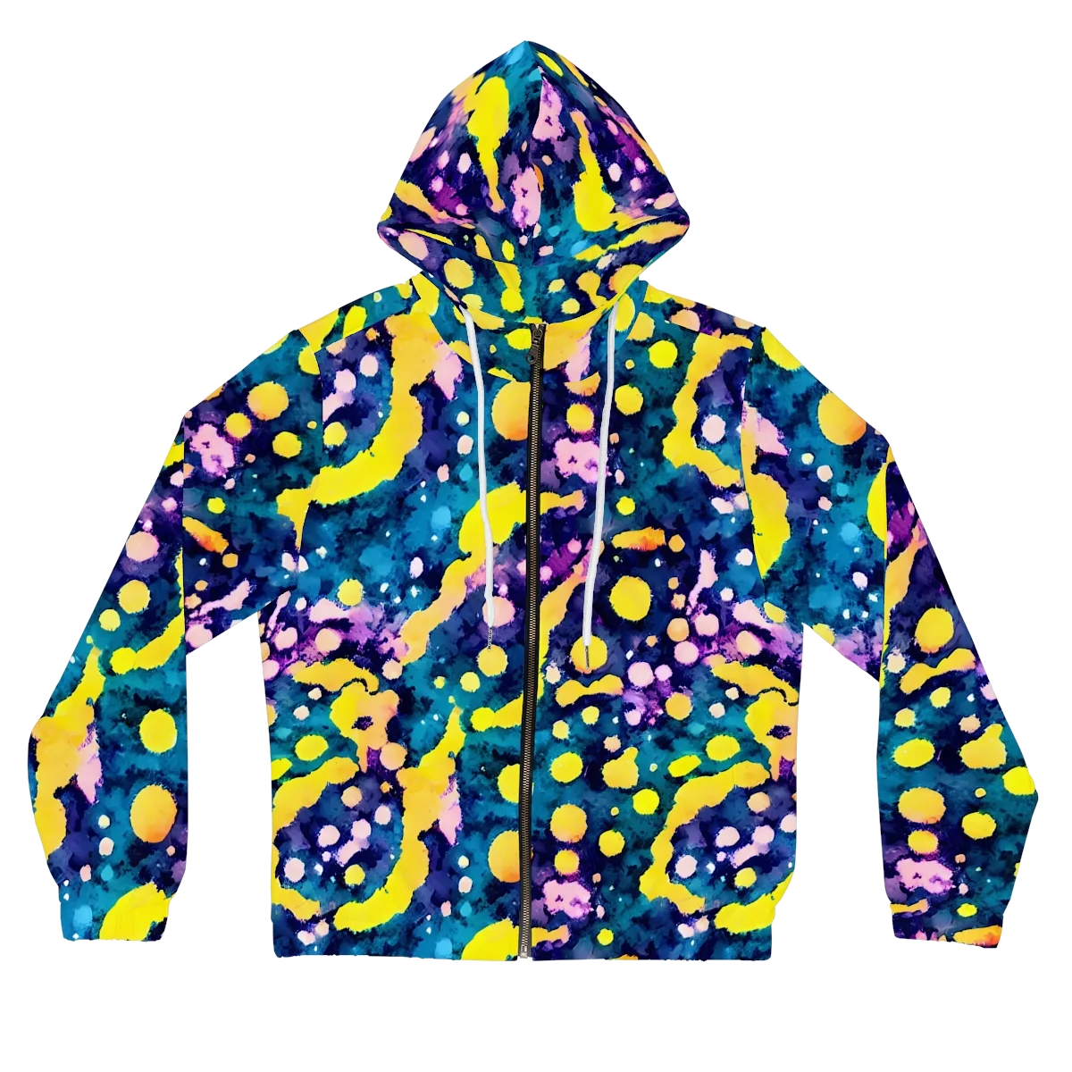 Ink Galaxy on Women's Full-Zip Hoodie — Front