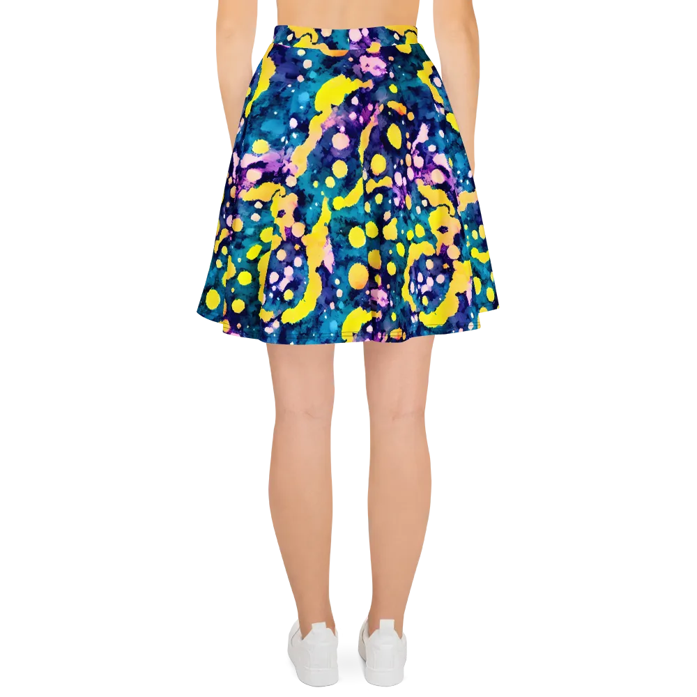 Ink Galaxy on Skater Skirt — Back