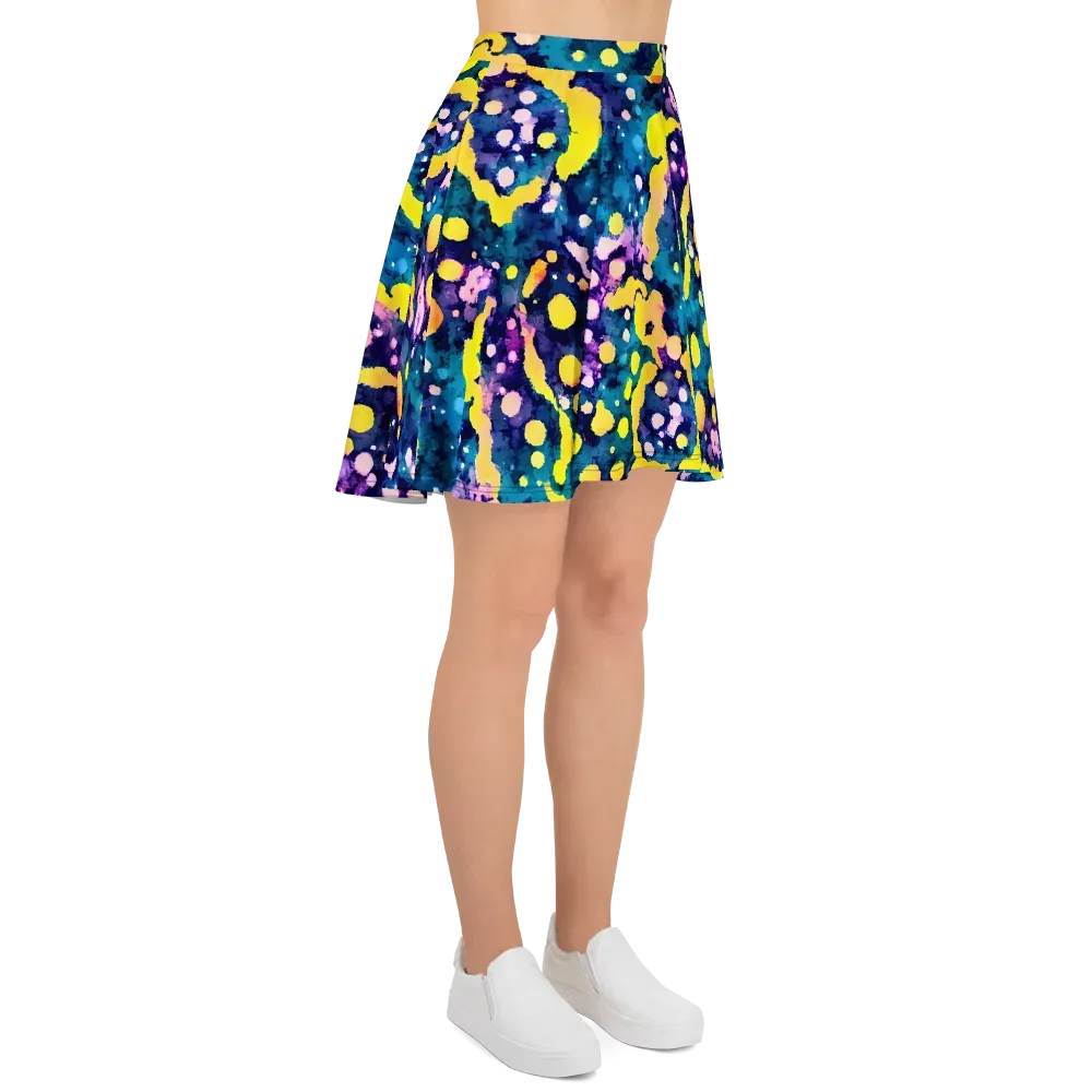 Ink Galaxy on Skater Skirt — Right