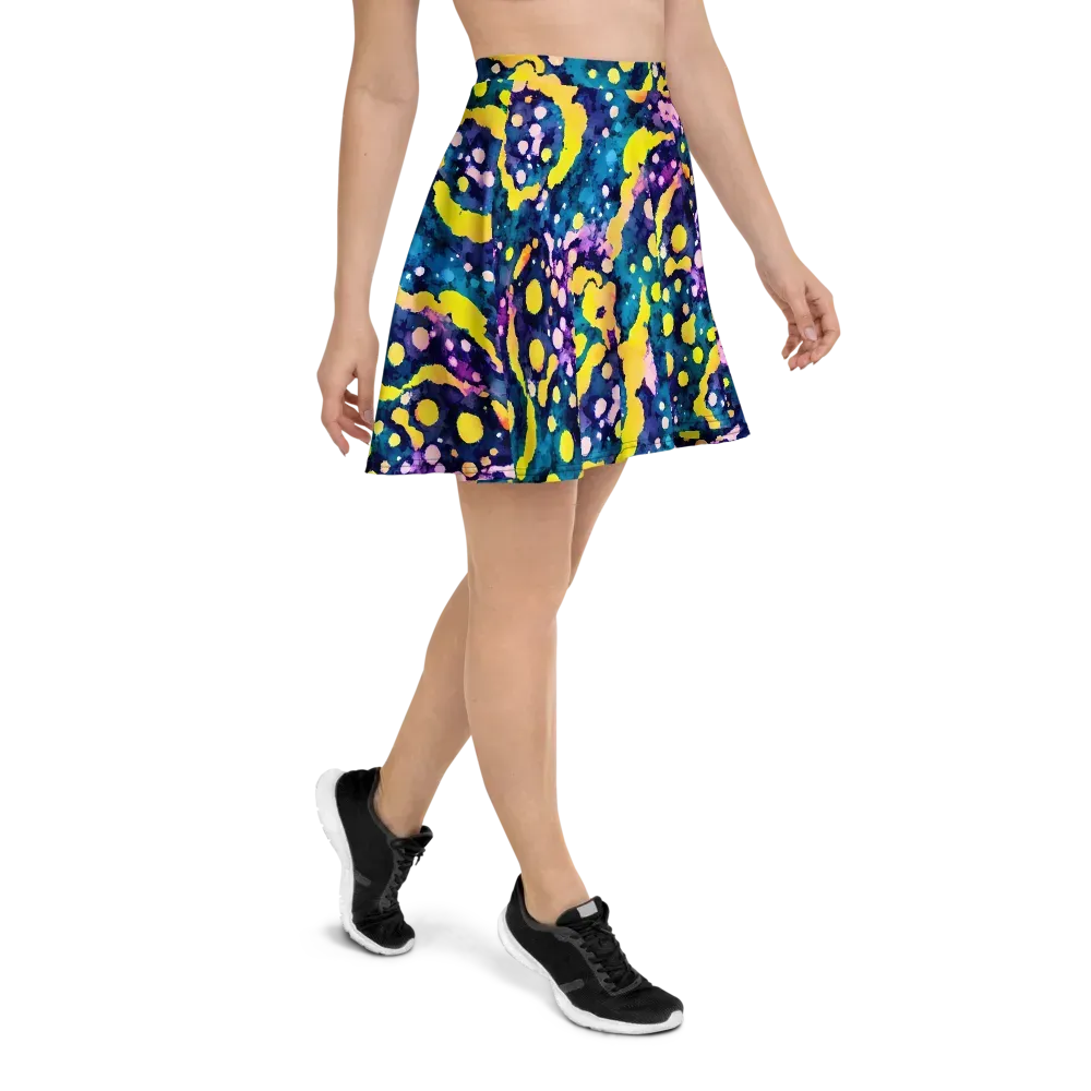 Ink Galaxy on Skater Skirt — Right