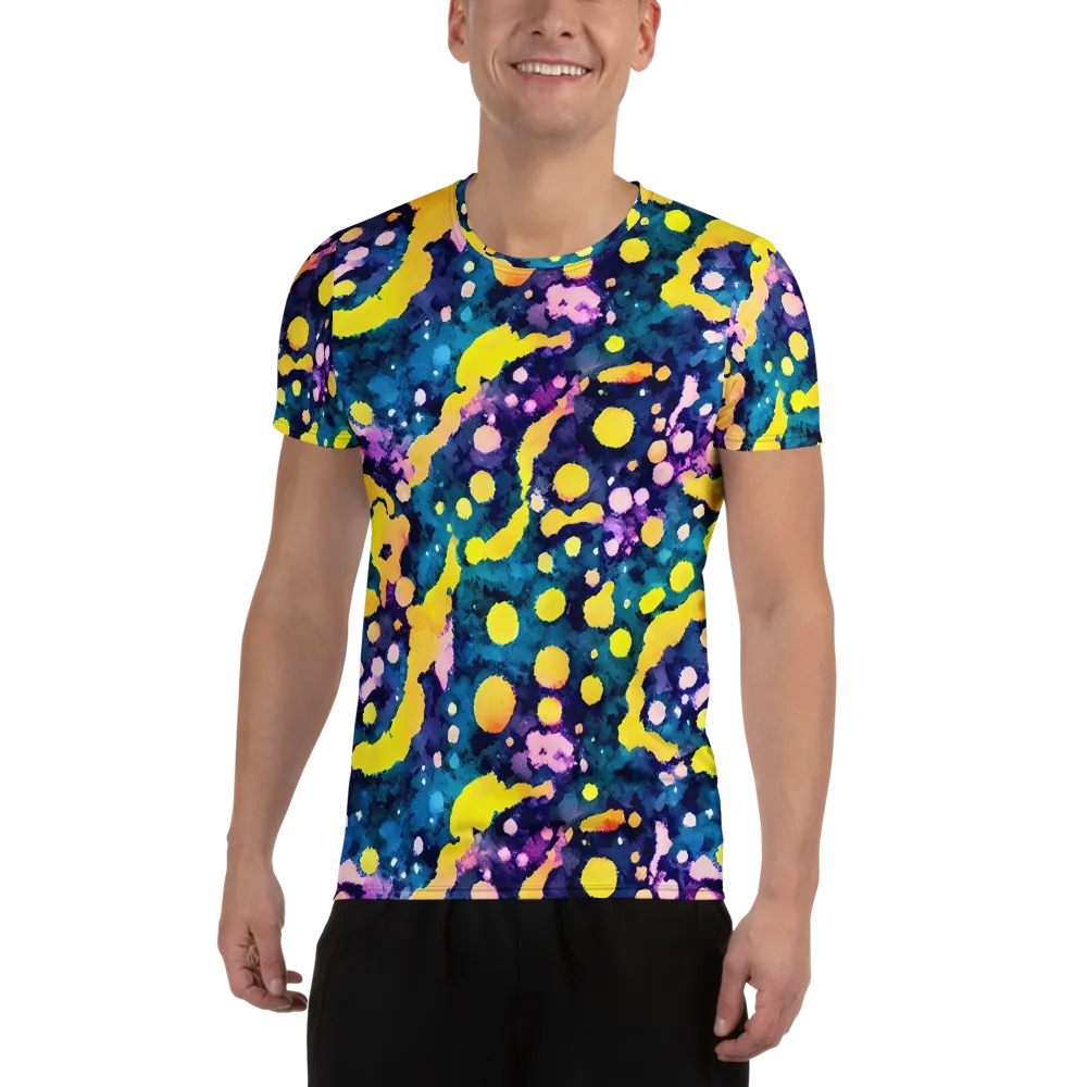 Ink Galaxy on Men's Athletic T-Shirt — Front