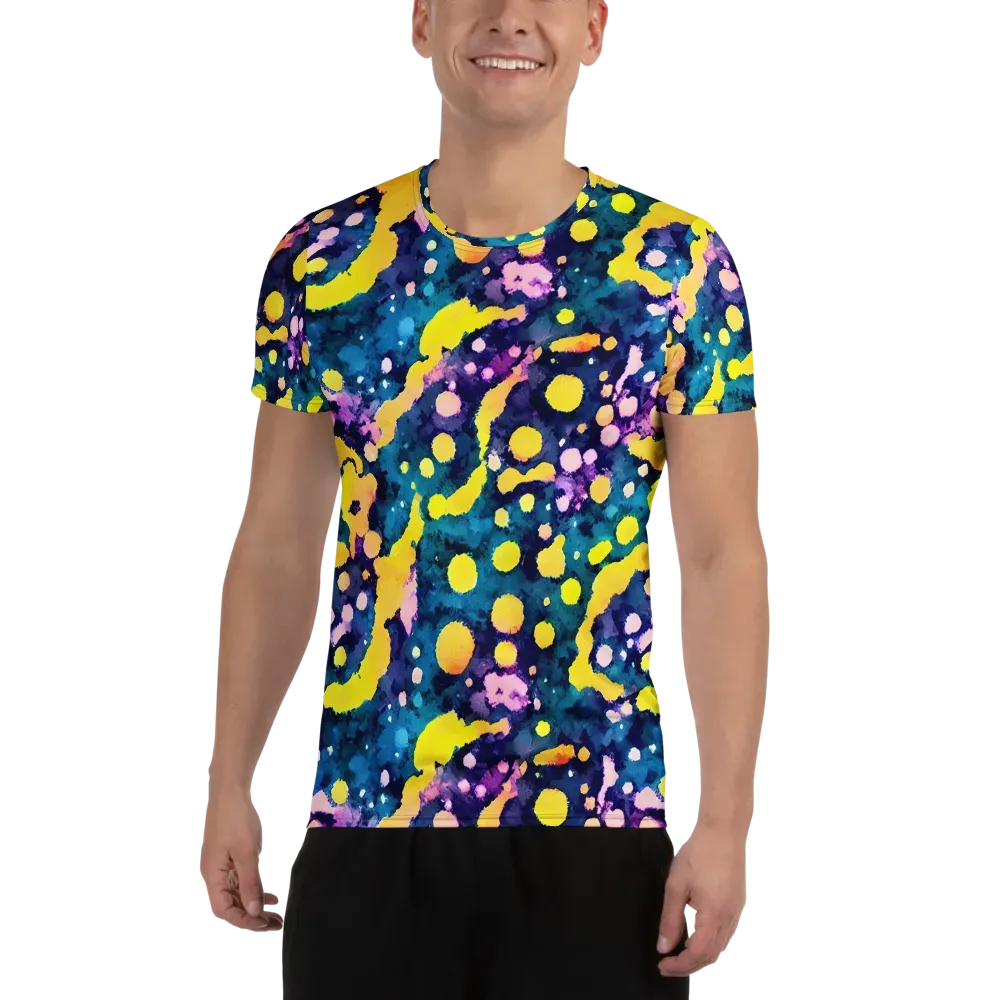 Ink Galaxy on Men's Athletic T-Shirt — Front