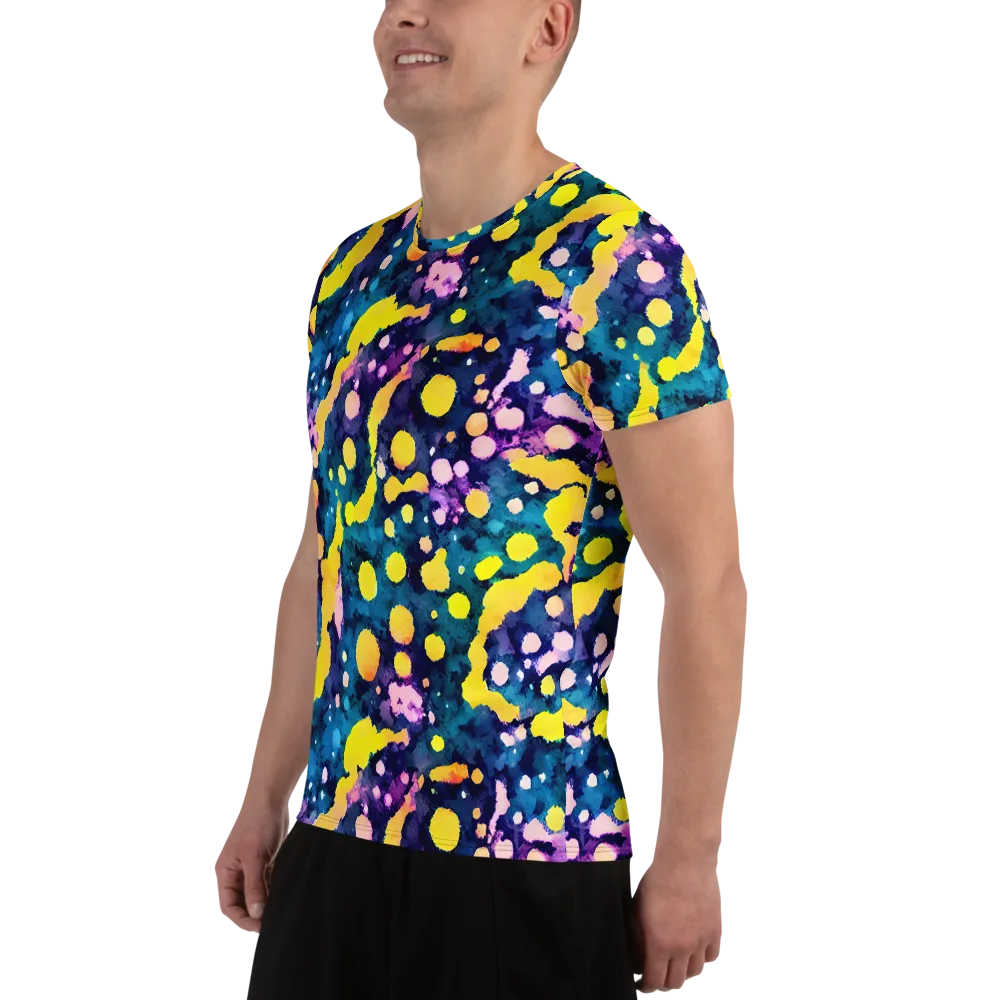 Ink Galaxy on Men's Athletic T-Shirt — Left