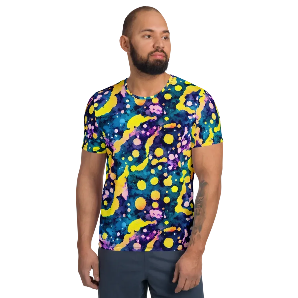 Ink Galaxy on Men's Athletic T-Shirt — Front