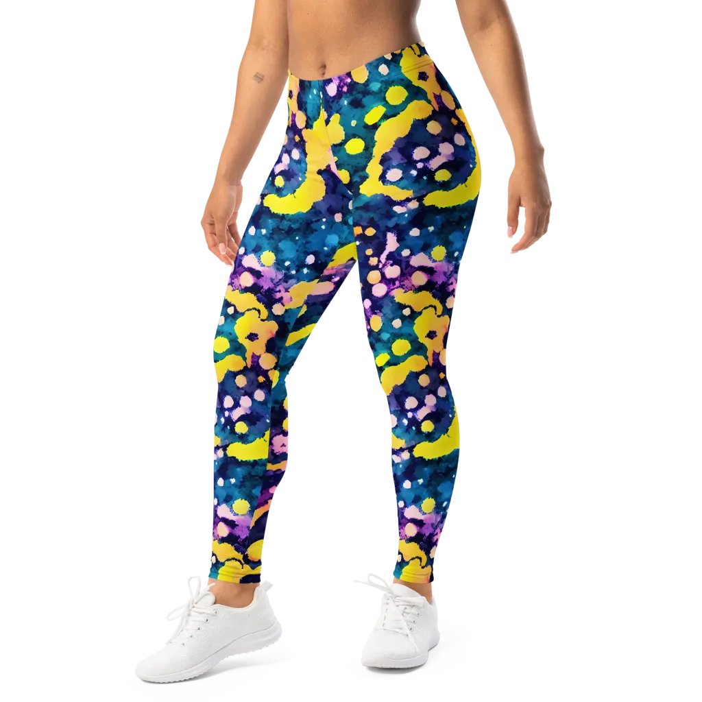 Ink Galaxy on Leggings — Left Front