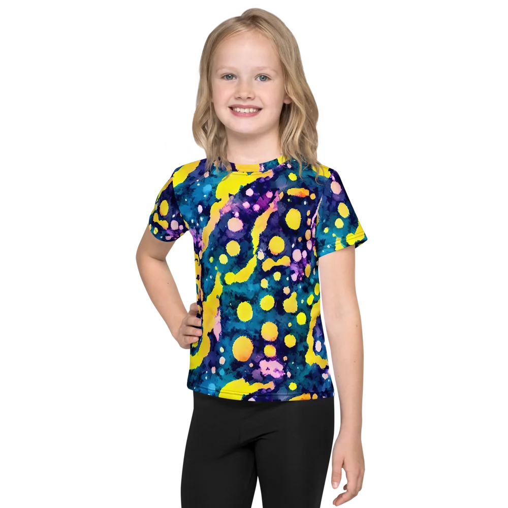 Ink Galaxy on Kids Crew Neck T-Shirt — Front