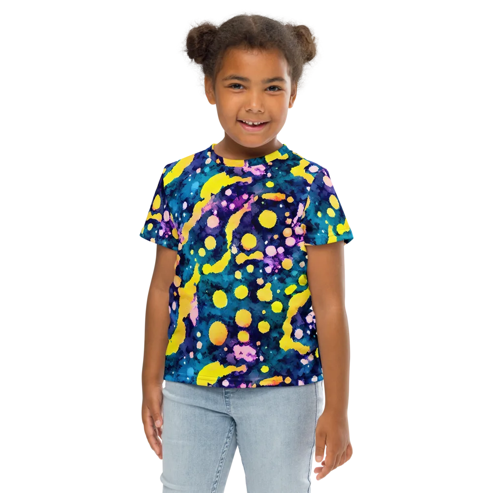 Ink Galaxy on Kids Crew Neck T-Shirt — Front