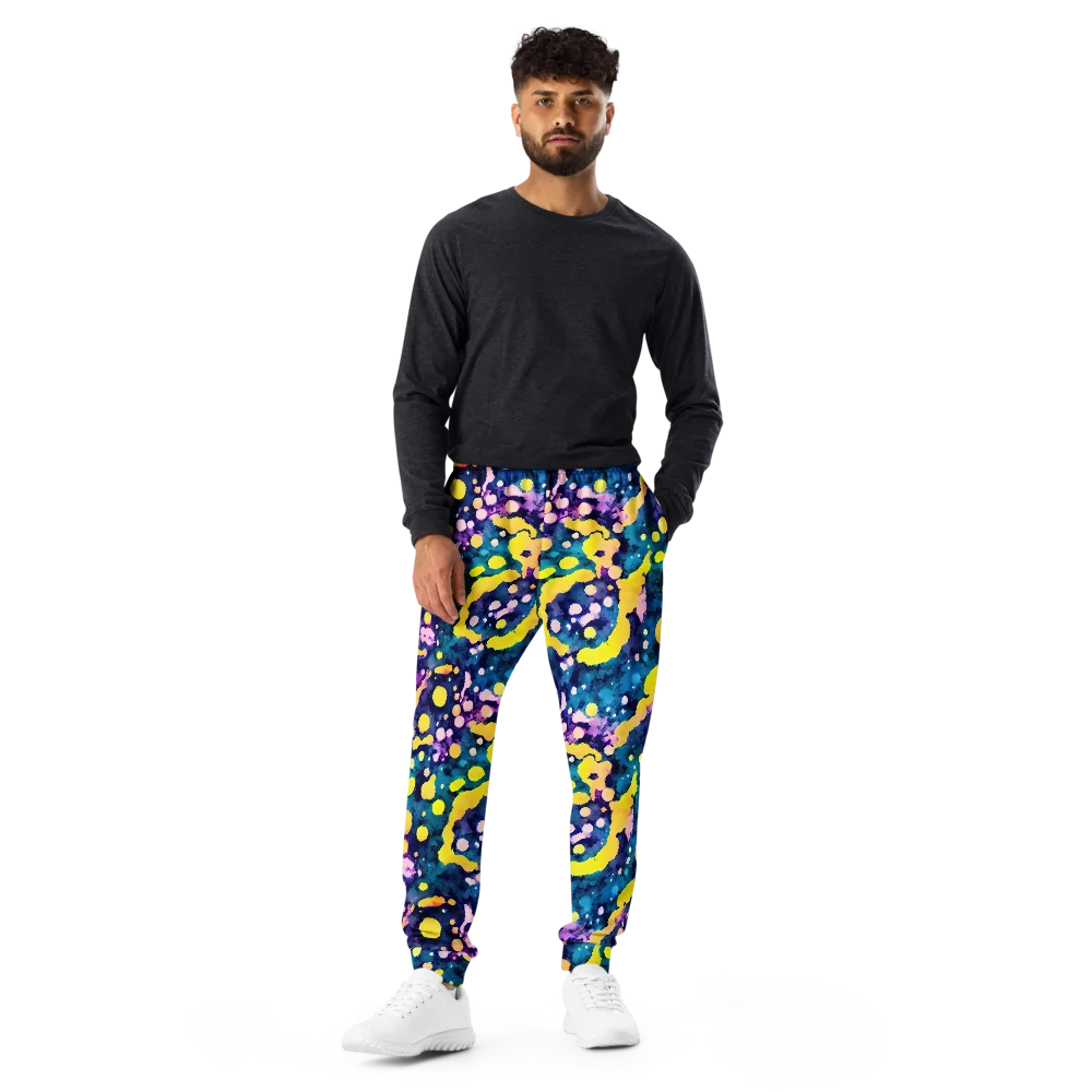 Ink Galaxy on Men's Joggers — Front