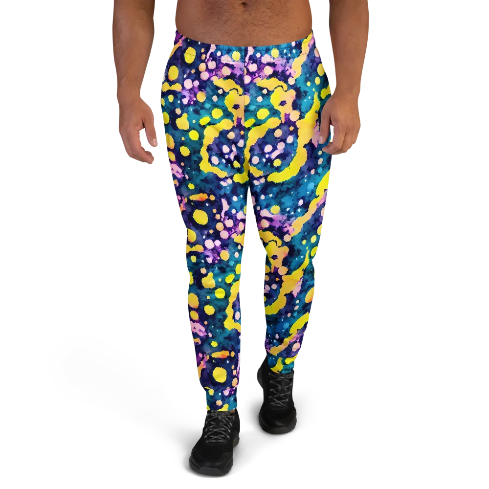 Ink Galaxy on Men's Joggers — Front