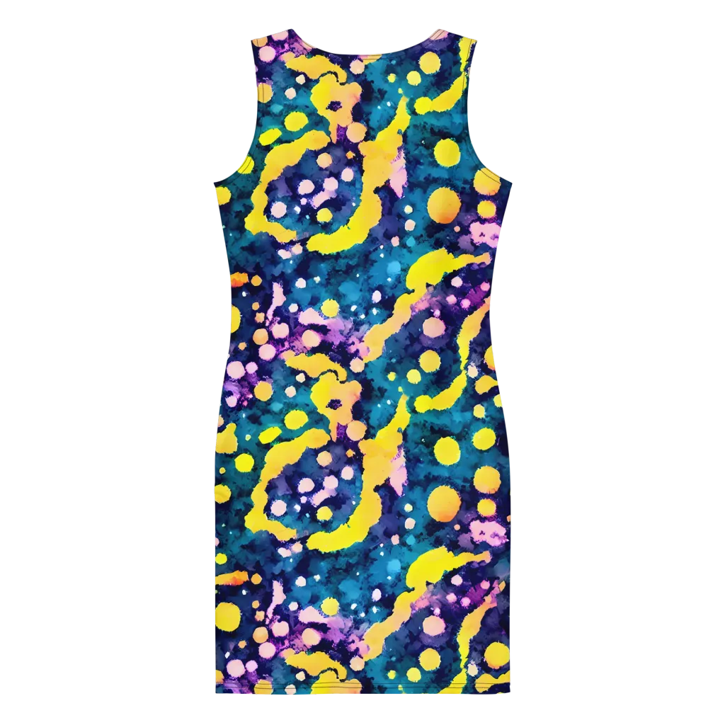 Ink Galaxy on Bodycon Dress — Back