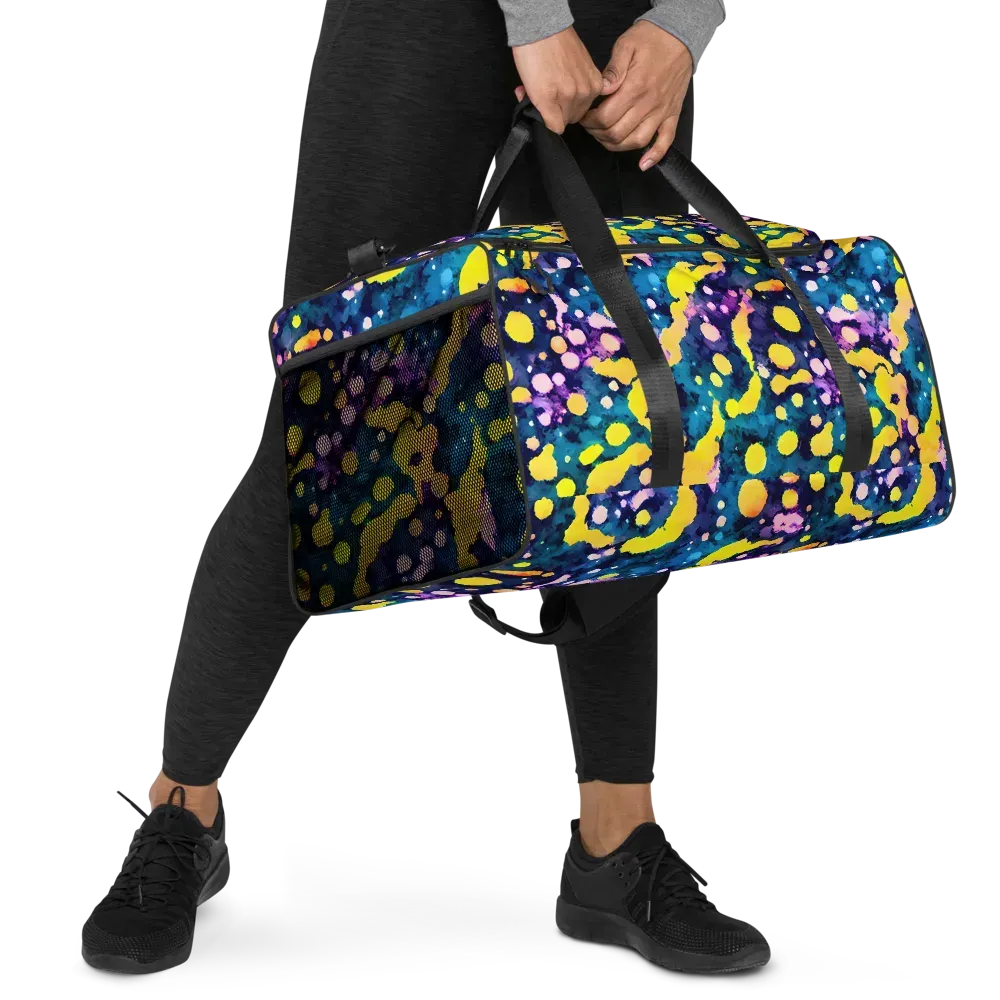 Ink Galaxy on Duffle Bag — Right Front
