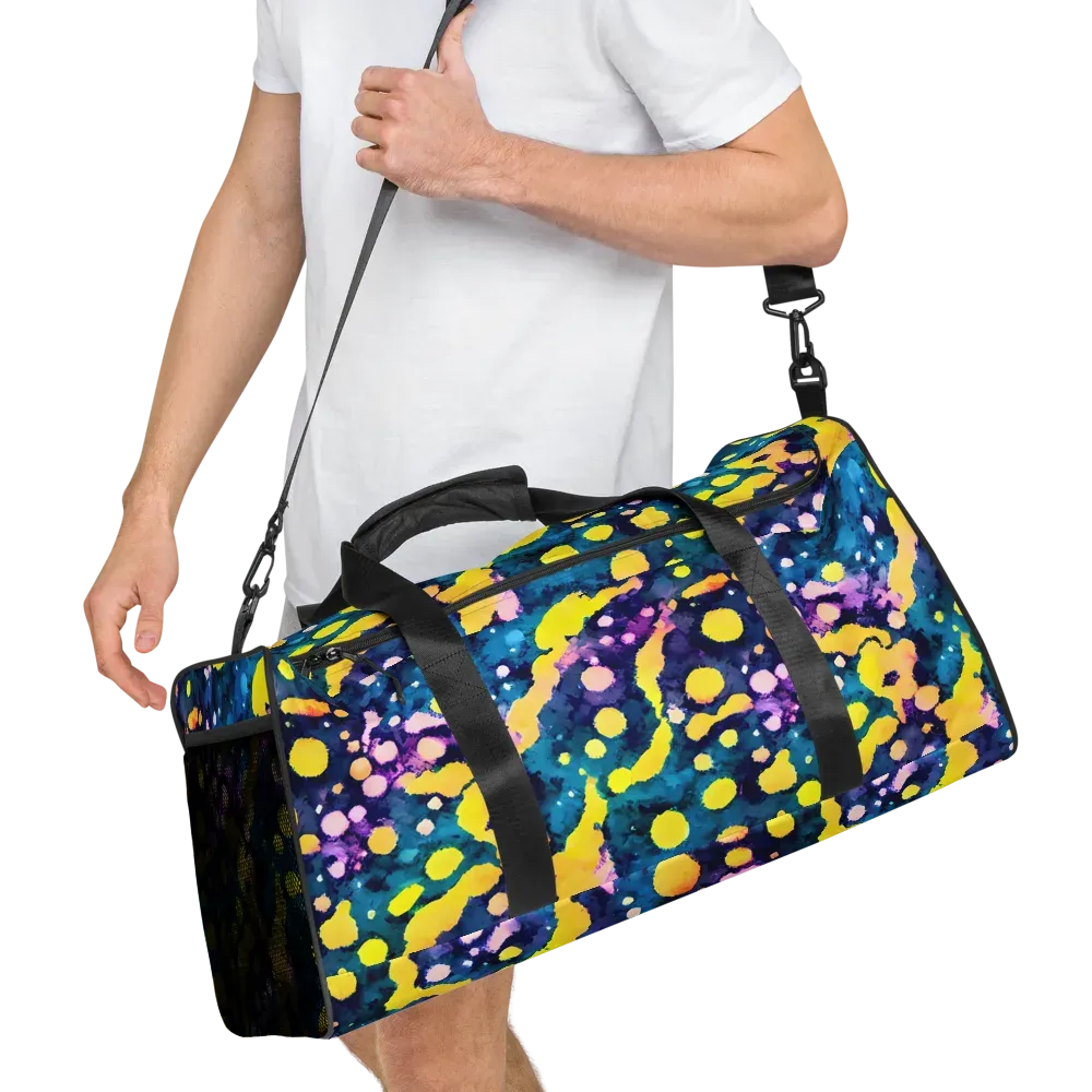 Ink Galaxy on Duffle Bag — Right Front