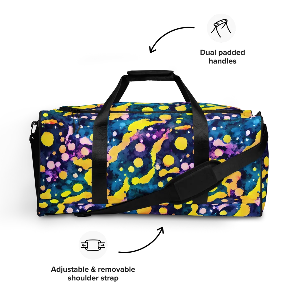 Ink Galaxy on Duffle Bag — Front