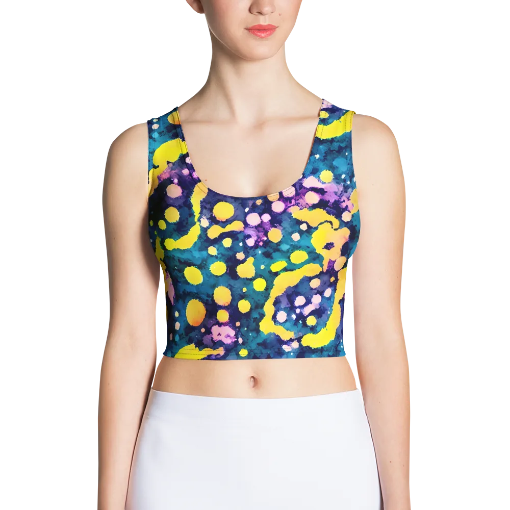 Ink Galaxy on Crop Top — Front