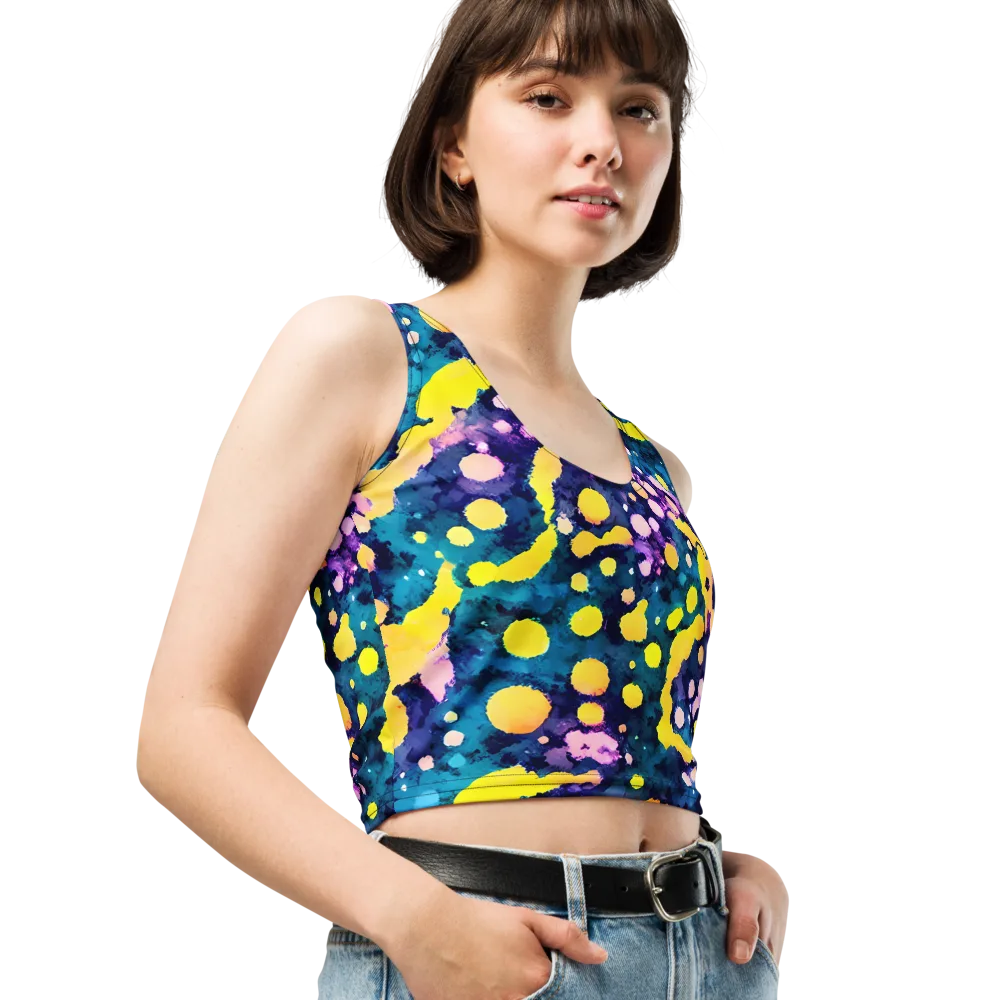 Ink Galaxy on Crop Top — Right Front