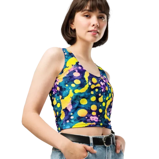 Ink Galaxy on a Crop Top