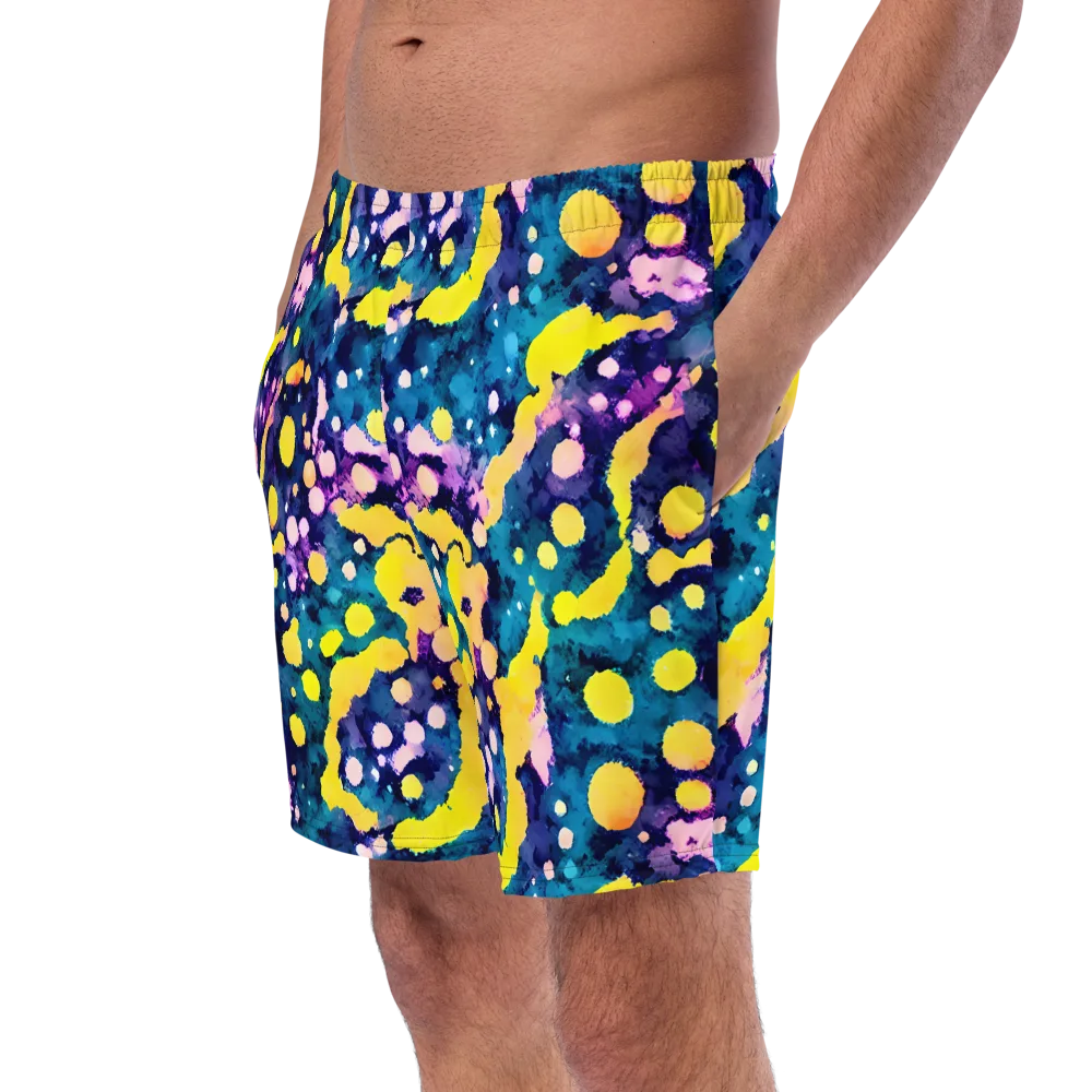 Ink Galaxy on Swim Trunks — Left Front