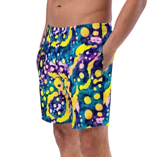 Ink Galaxy on a Swim Trunks