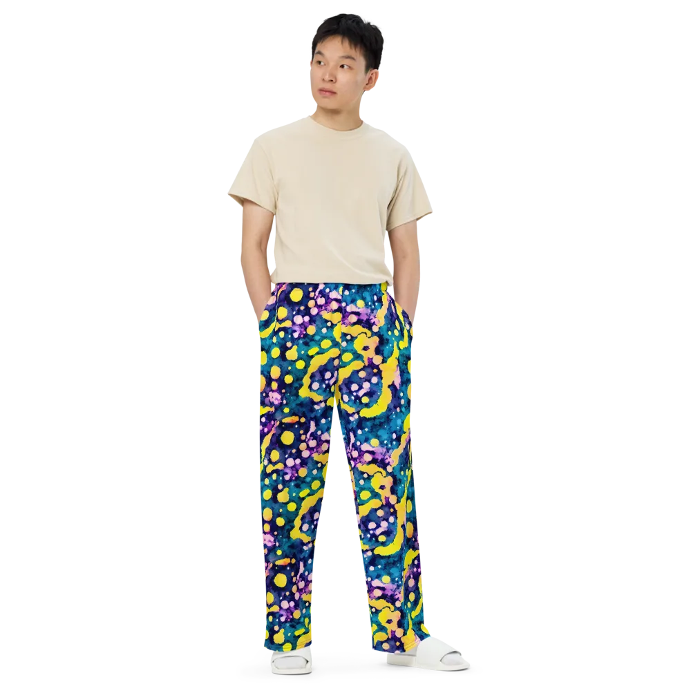 Ink Galaxy on Wide-Leg Pants — Front