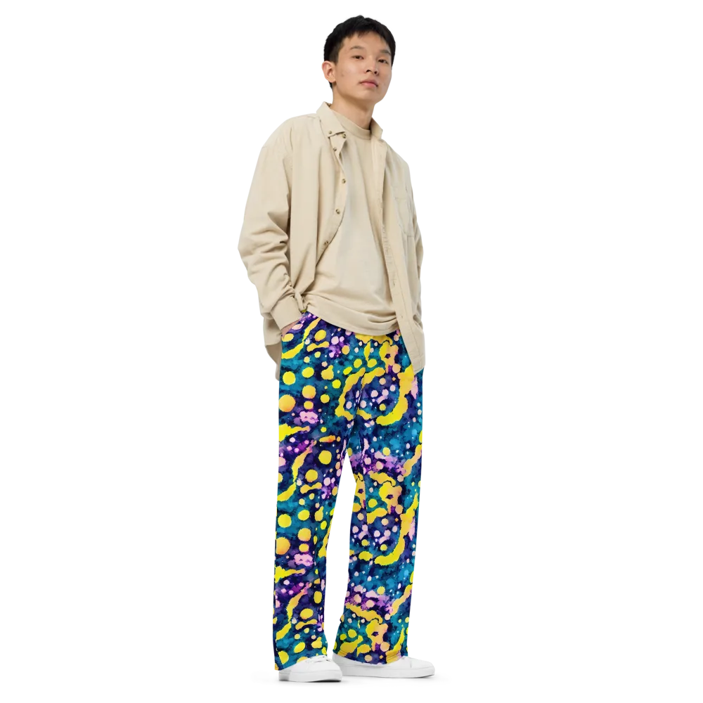 Ink Galaxy on Wide-Leg Pants — Right Front