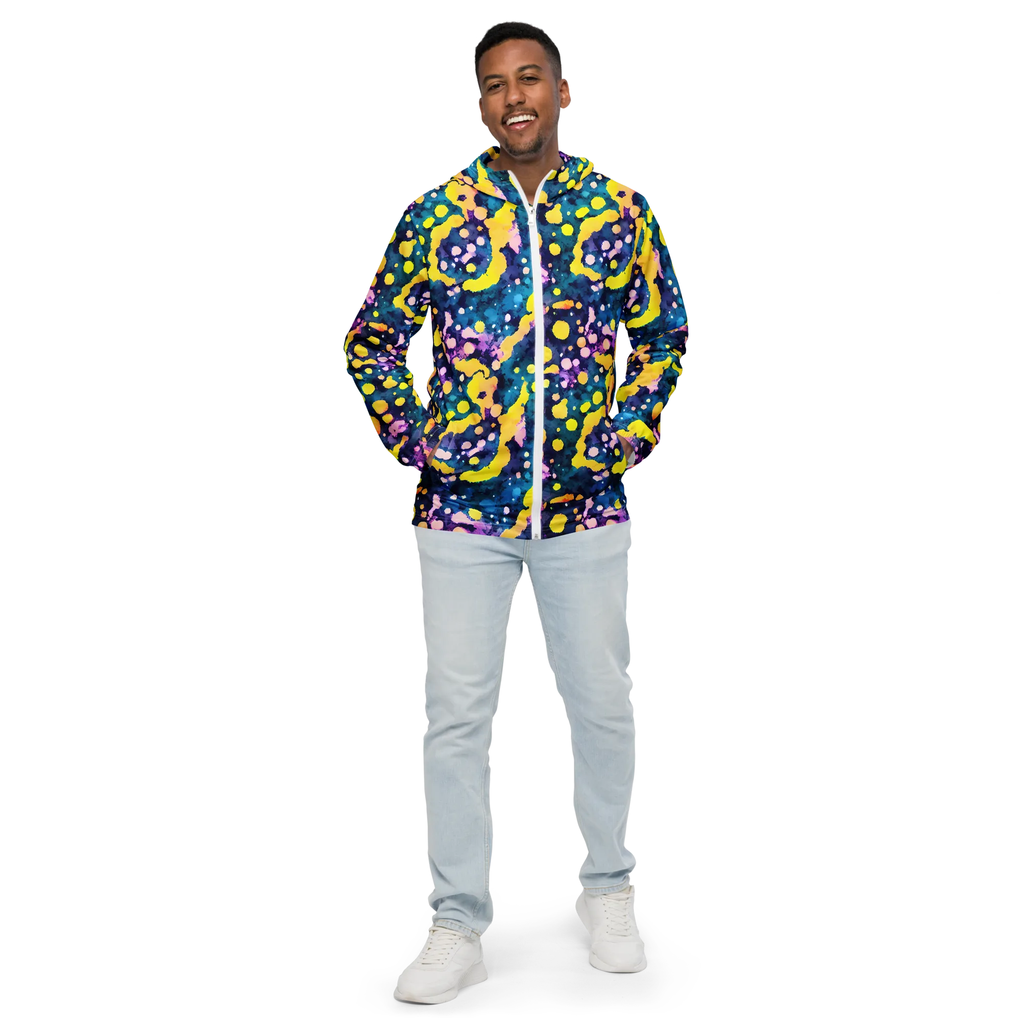 Ink Galaxy on Men's Windbreaker — Front