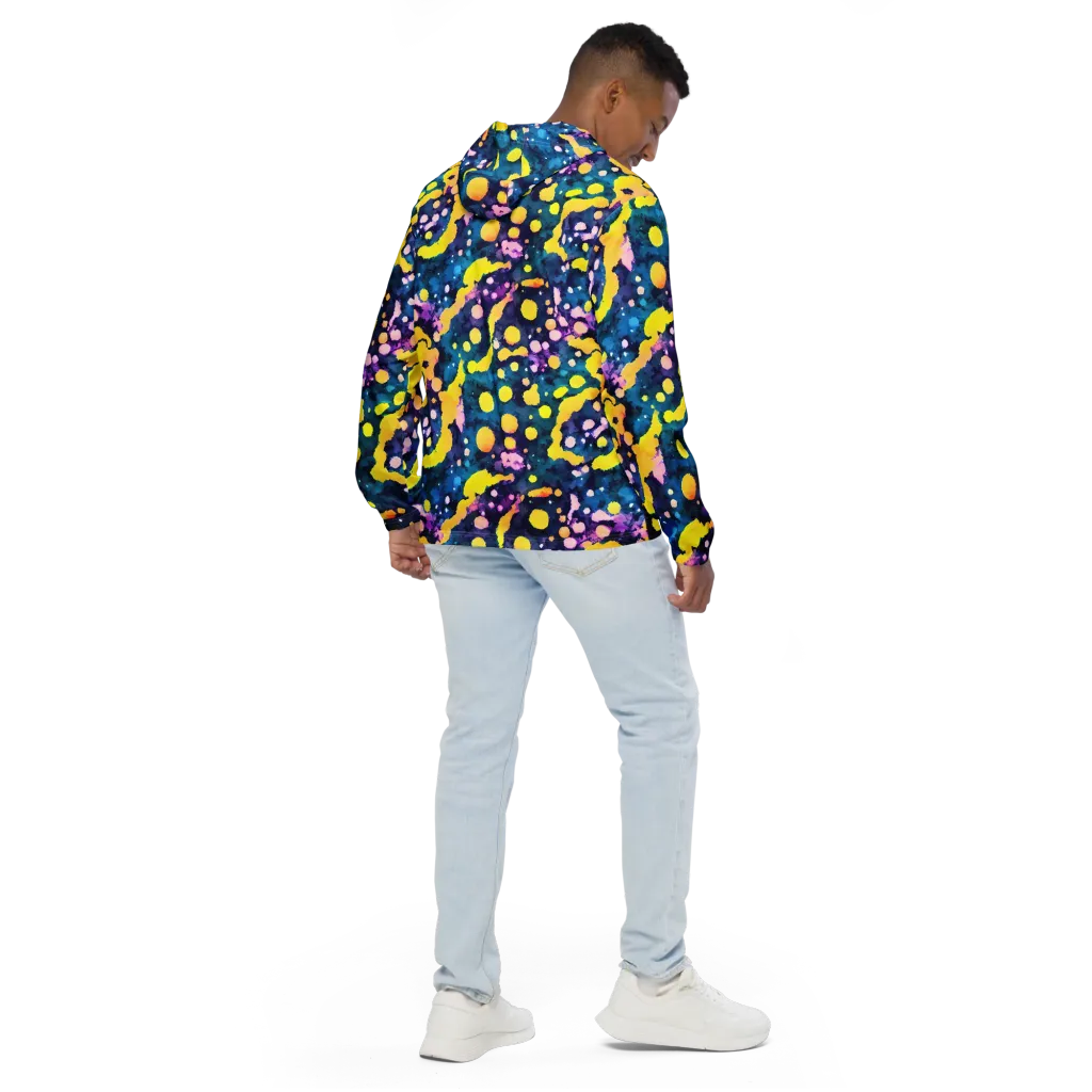 Ink Galaxy on Men's Windbreaker — Back