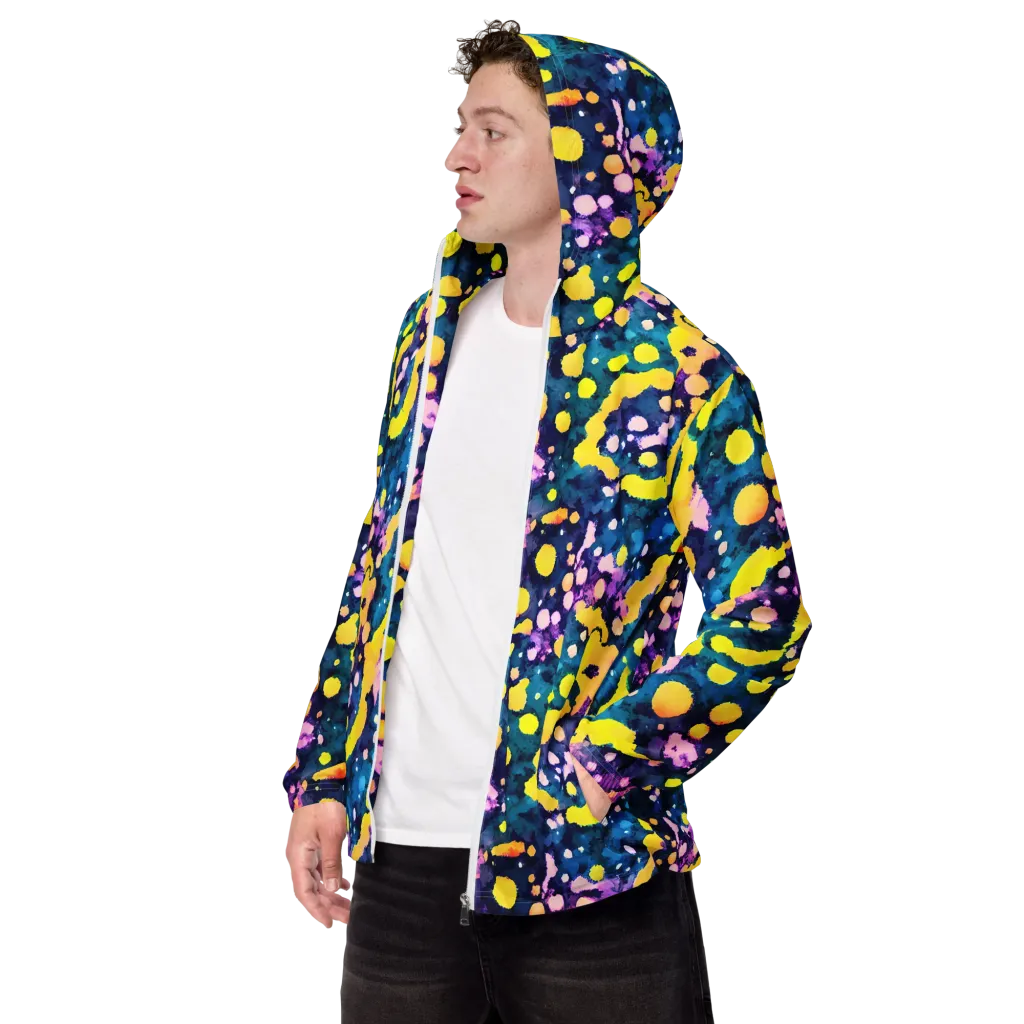 Ink Galaxy on Men's Windbreaker — Left Front