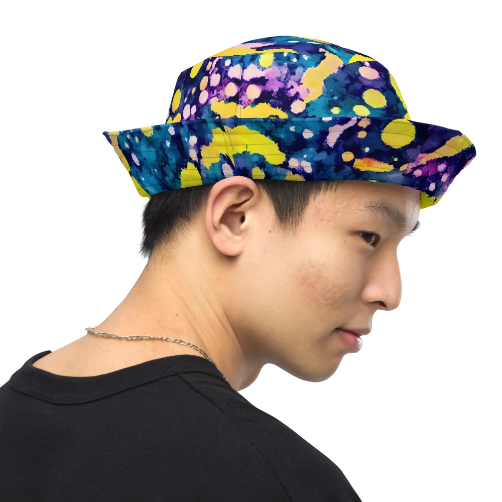 Ink Galaxy on Reversible Bucket Hat — Right Outside