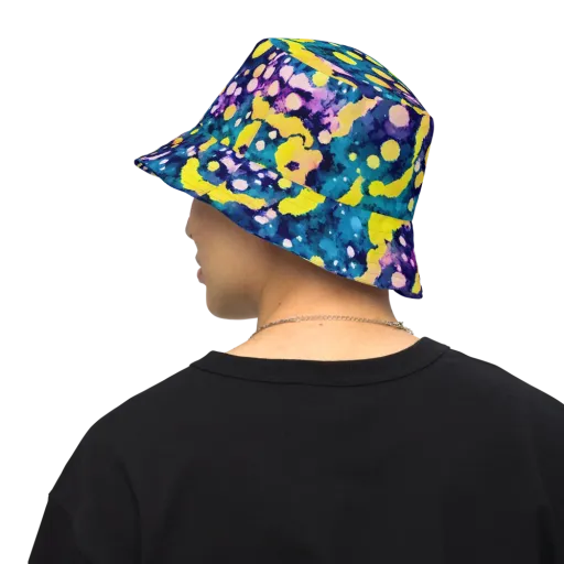 Ink Galaxy on a Reversible Bucket Hat