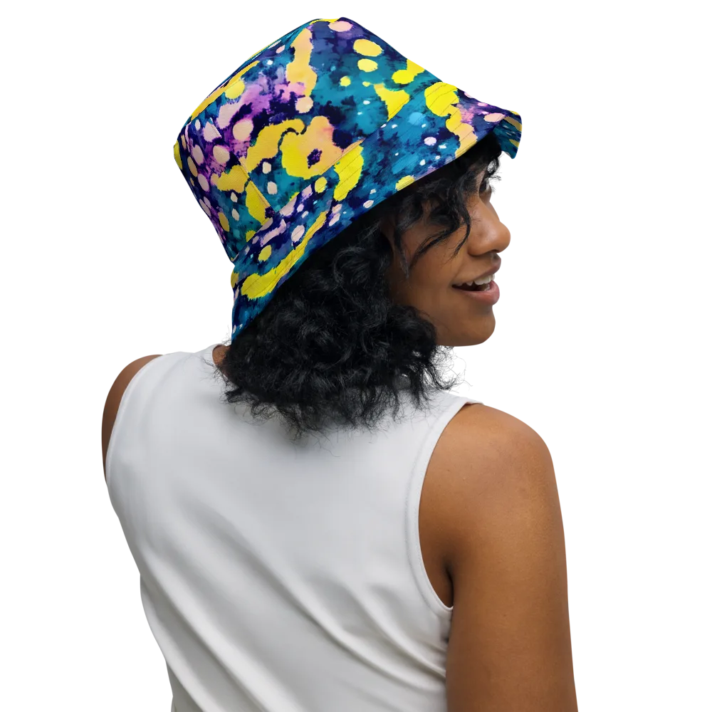 Ink Galaxy on Reversible Bucket Hat — Right Outside