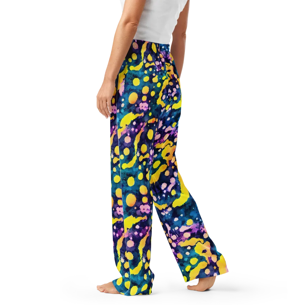 Ink Galaxy on Women's Pajama Pants — Left