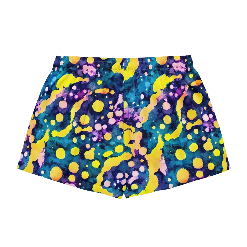 Ink Galaxy on Women's Pajama Shorts — Back