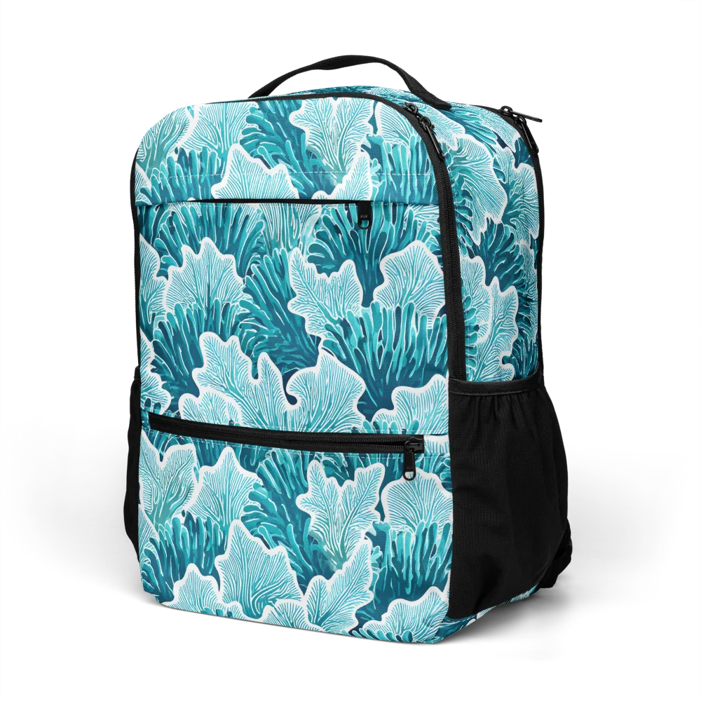 Azure Coral on Utility Backpack — Left Front