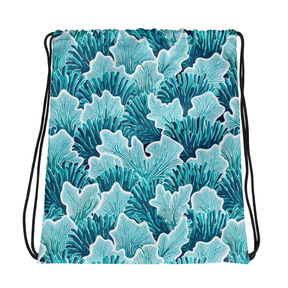 Azure Coral on Drawstring Bag — Photo