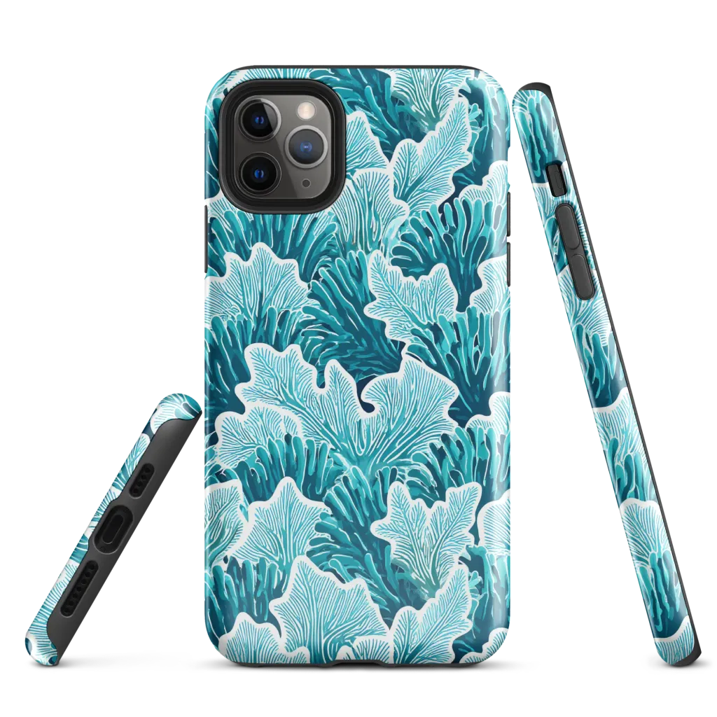 Azure Coral on Tough Case for iPhone® — Front