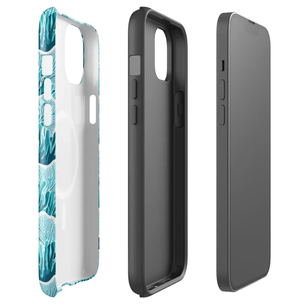 Azure Coral on MagSafe Tough Case for iPhone® — Front