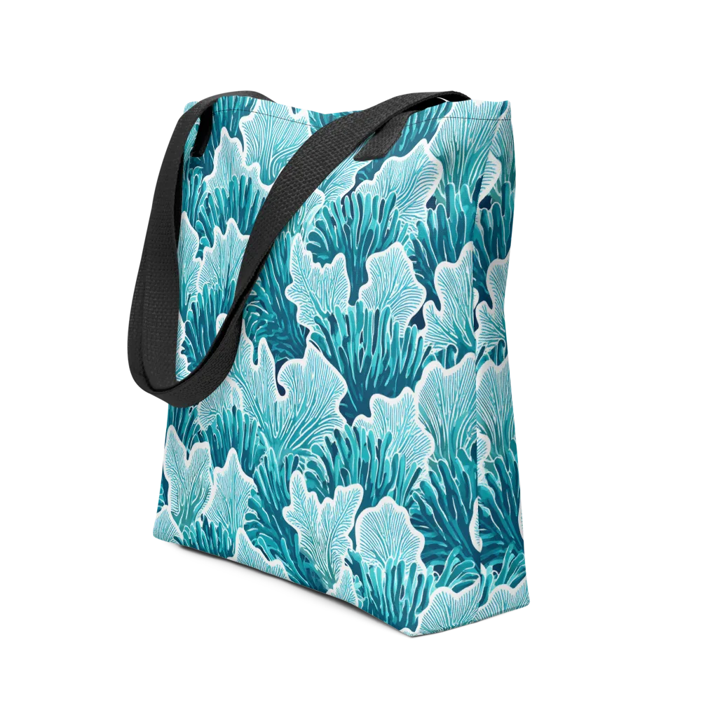 Azure Coral on Tote Bag — Front