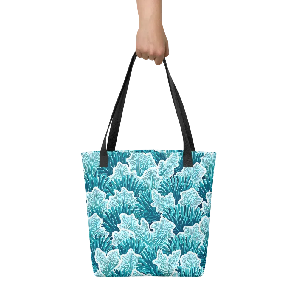 Azure Coral on Tote Bag — Front