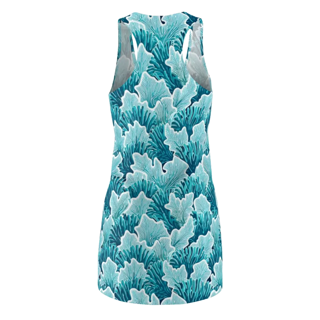 Azure Coral on Racerback Dress — Back