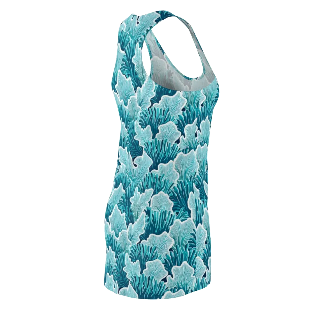 Azure Coral on Racerback Dress — Back Side