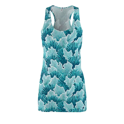 Azure Coral on a Racerback Dress