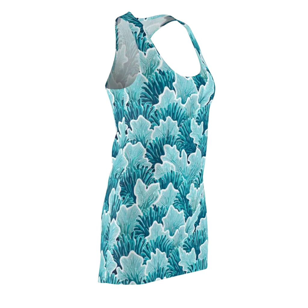 Azure Coral on Racerback Dress — Front Side