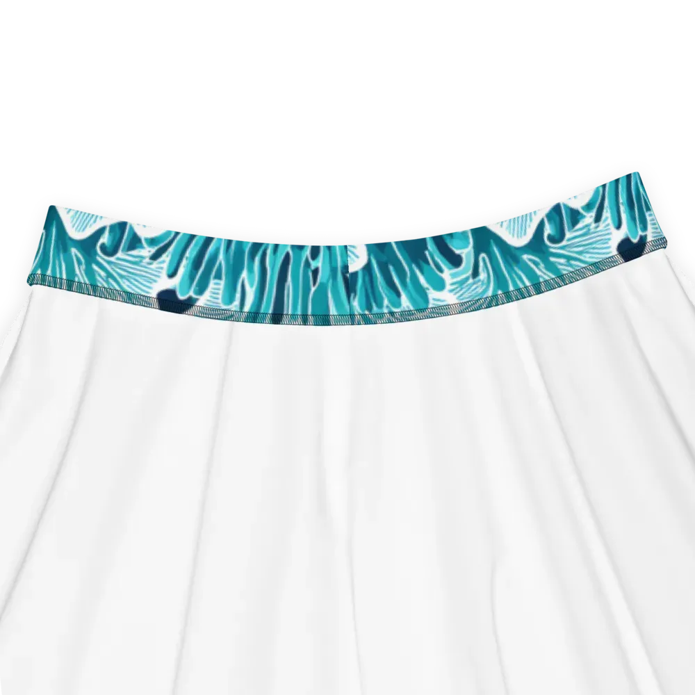 Azure Coral on Skater Skirt — Product details